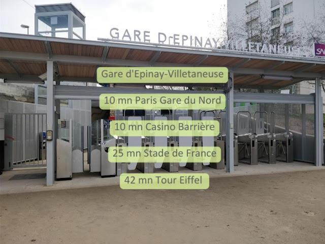 Gare En Face A Pied - Paris 10Mn - Parking Prive Gratuit - De 1 A 8 Personnes - Souplex - Tout Equipe - Entierement Renove Montmagny Eksteriør billede